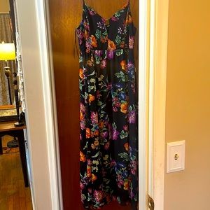 Express Navy floral Maxi Dress